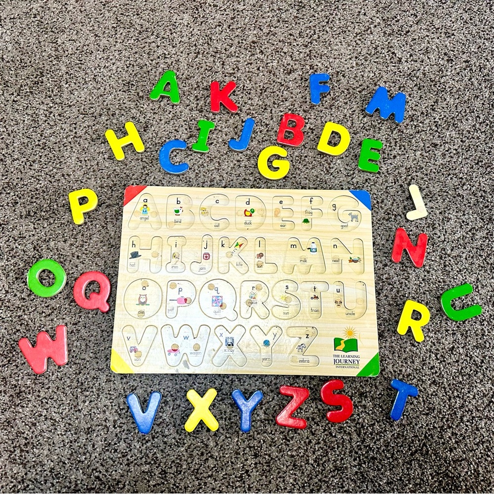 2 Learning Journey Wooden Puzzles (Alphabet + Colors & Shapes) - Picture 5 of 6